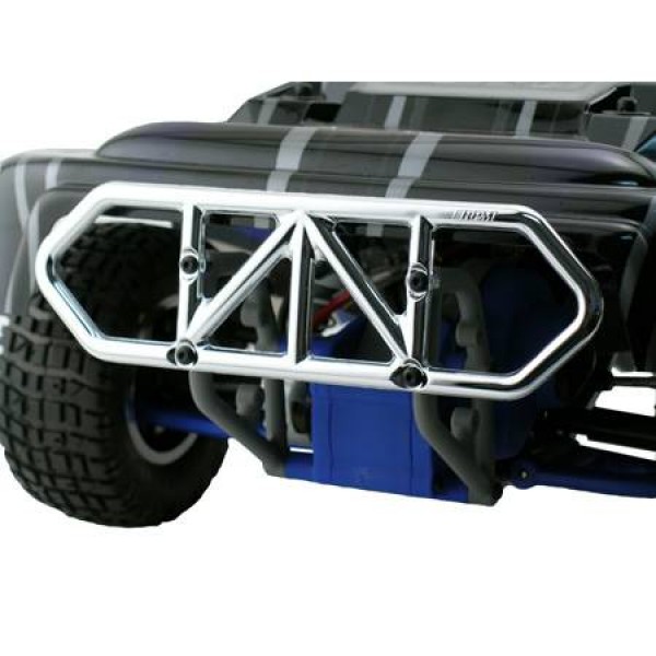 RPM Rear Black Bumper, Chrome (Slash 2wd)