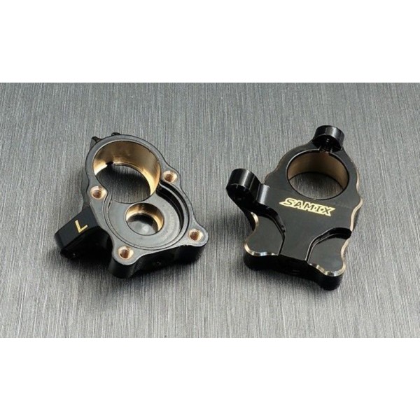 Samix FCX24 Brass Heavy Steering Knuckle (Black) (2)