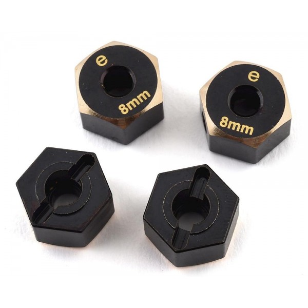 Samix Element Enduro Brass Hex Adapter (Black) (4) (8mm)