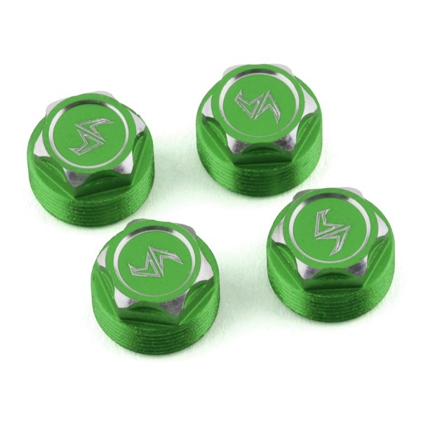 Samix SCX24 Aluminum Wheel Hub, Green (4)