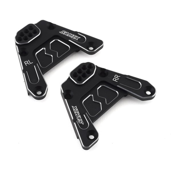 Samix SCX10 III Aluminum Rear Shock Plate, Black (2)