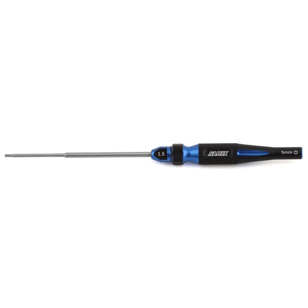 Samix TRX-4M Blue 2-in-1 Hex Wrench/Nut Driver (1.5mm Hex/5mm Nut)
