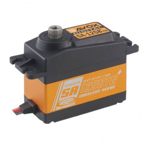Savox Standard Coreless Digital Servo, Soft Start, .08/166 @ 6V