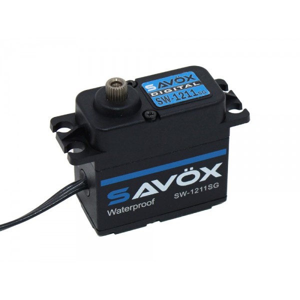 Savox Waterproof High Voltage Digital Servo, 0.08s/ 347.2oz, Black Edition