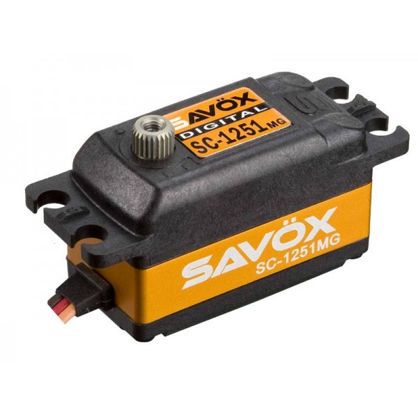 Savox Black Edition Low Profile Digital Servo, .09/125 @6.0V