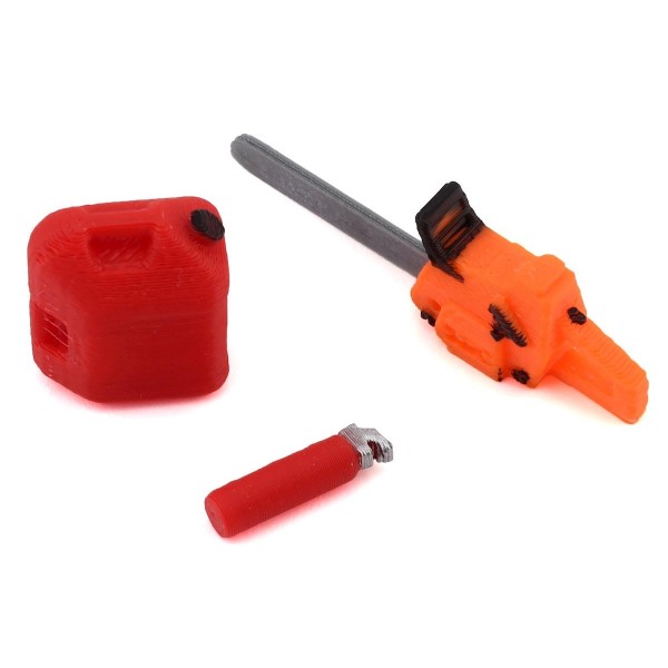 Scale By Chris 1/24 Scale Combo Pack 3 (Chainsaw, 5gal Fuel Jug, Fire Extinguisher)