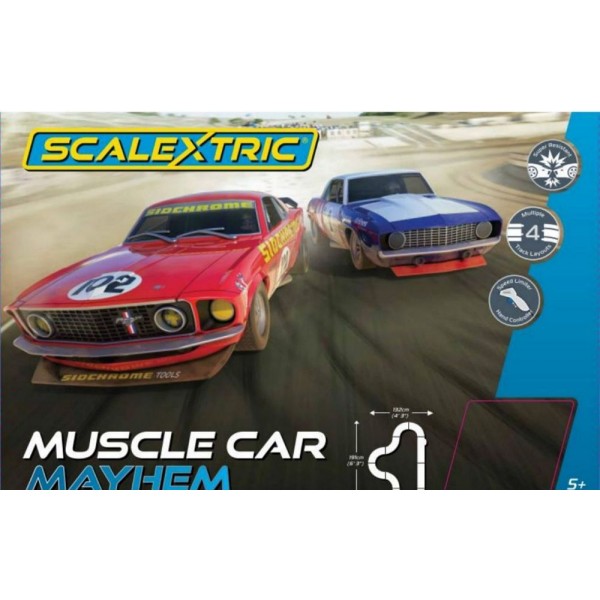 Scalextric MUSCLE CAR MAYHEM SET