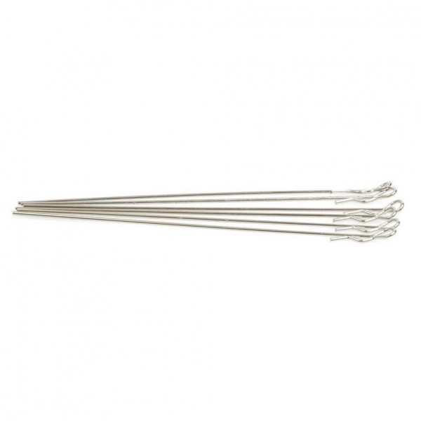 Schumacher Racing Extra Long Silver Body Clips (6)
