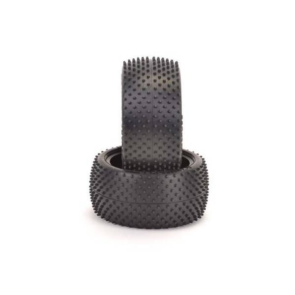 Schumacher Mini Dart  2.2" Buggy Rear Carpet Tires Hard (Blue).(2)