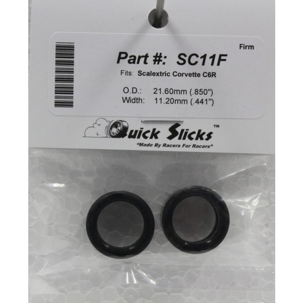 Slot Car Corner Part #, CA03F Quick Slicks Silicone Tires, Firm (2)