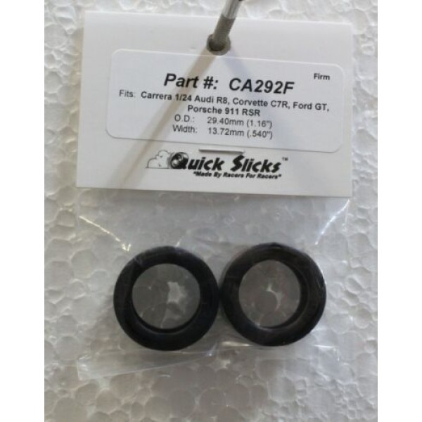 Slot Car Corner CA292XF QUICK SLICKS SILICONE TIRES, X-FIRM