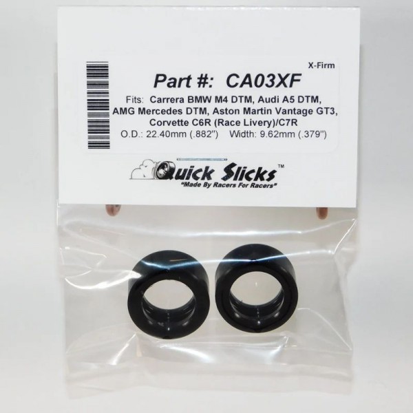 Slot Car Corner CA03XF Quick Slicks Silicone Tires, Firm (2)