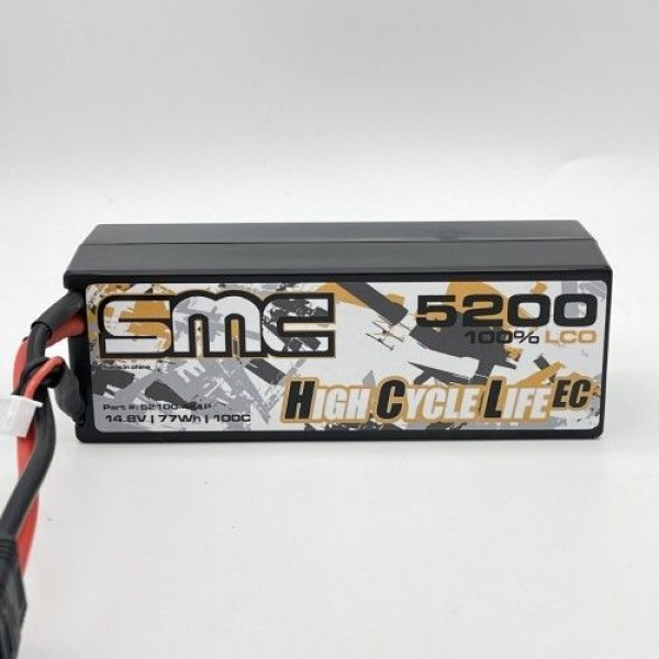 SMC Racing 14.8V 5200mAh 100C wired hardcase TRA