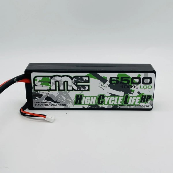 SMC Racing High Cycle Life-HP Lipo Battery with XT60, 6500mAh/7.4V/150C