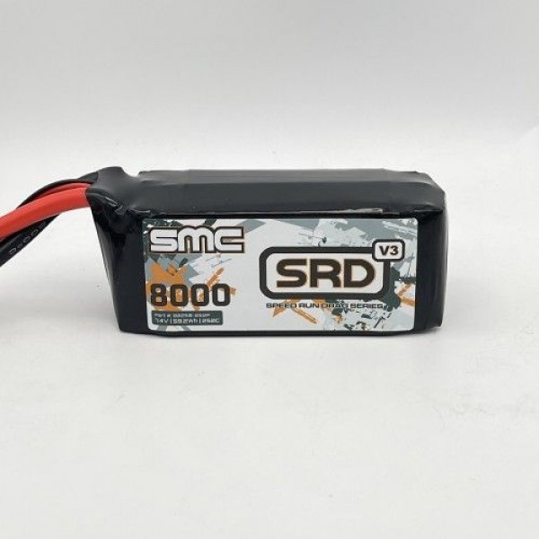 SMC Racing SRD-V3 7.4V-8000mAh-250C Shorty Softcase Drag Racing pack SC5