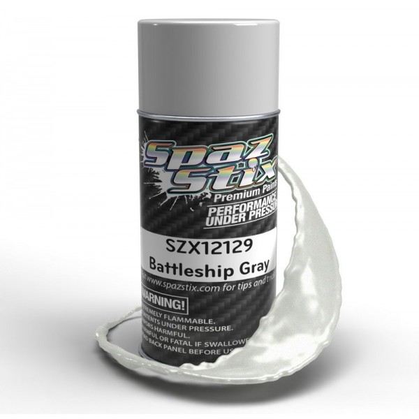 Spaz Stix Battleship Gray Aerosol Paint, 3.5oz Can