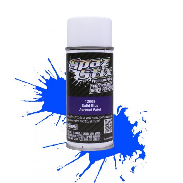 Spaz Stix Solid Blue Aerosol Paint, 3.5oz Can