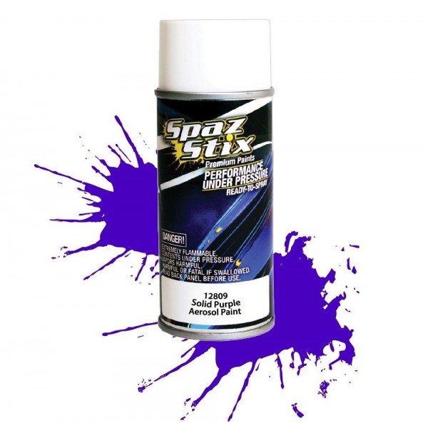 Spaz Stix Solid Purple Aerosol Paint, 3.5oz Can