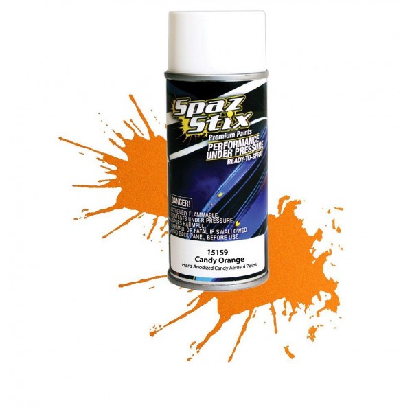 Spaz Stix Candy Orange Aerosol Paint, 3.5oz Can