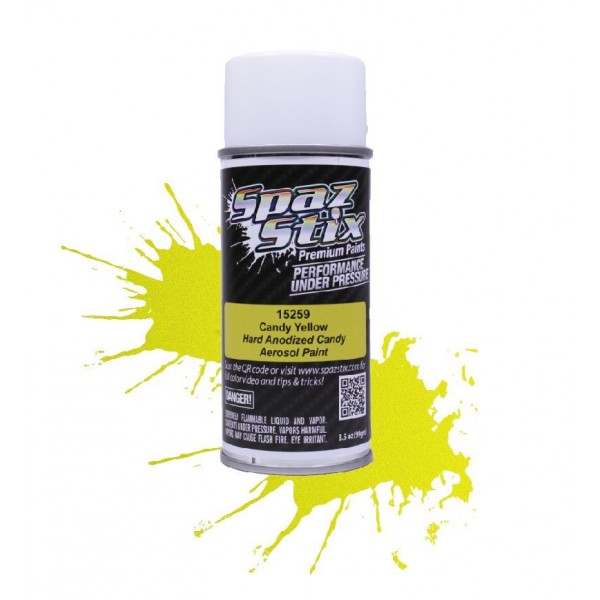 Spaz Stix Candy Yellow Aerosol Paint, 3.5oz Can