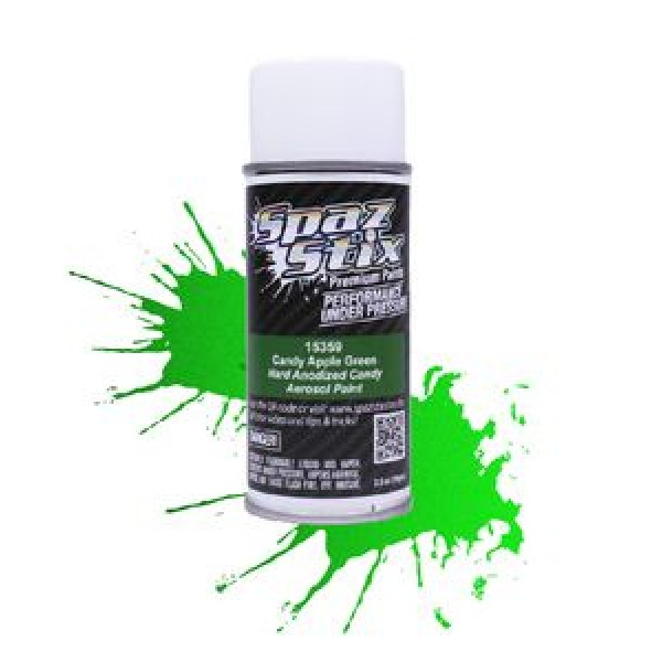 Spaz Stix Candy Apple Green Aerosol Paint, 3.5oz Can