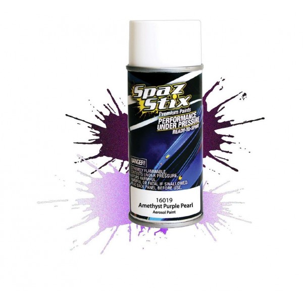 Spaz Stix Amethyst Purple Pearl Aerosol Paint, 3.5oz Can