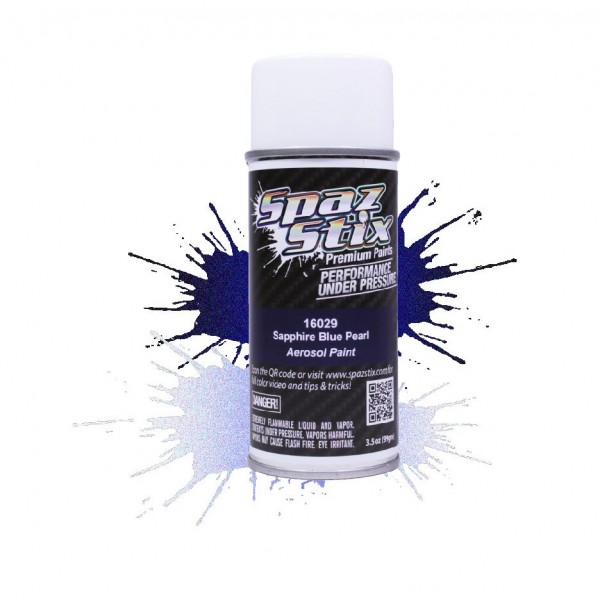 Spaz Stix Sapphire Blue Pearl Aerosol Paint, 3.5oz Can