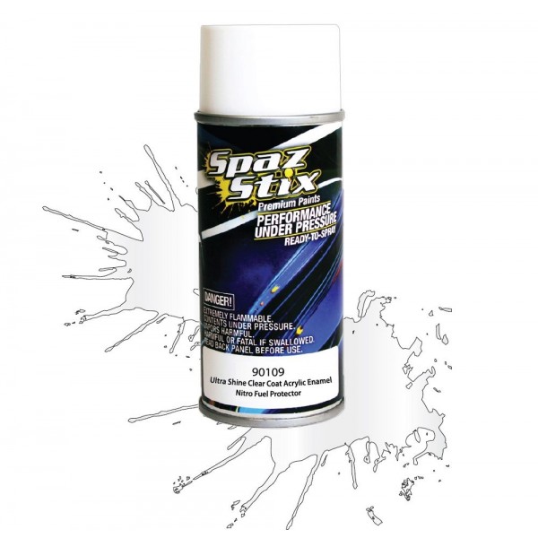 Spaz Stix Ultra Shine Clear Coat, 3.5oz Aerosol Can