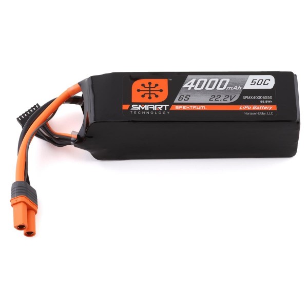 Spektrum Smart Lipo Battery, IC5/4000mAh/6S/22.2V/50C