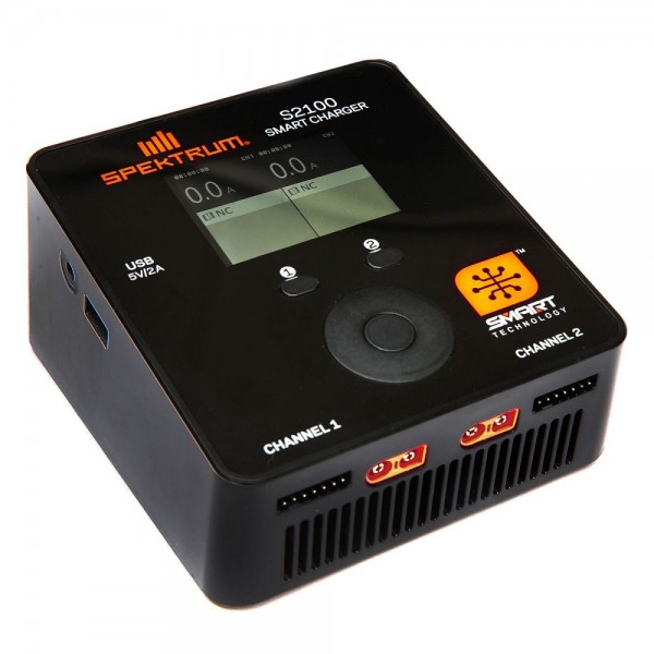Spektrum Smart S2100 AC Dual Charger, 2x100W