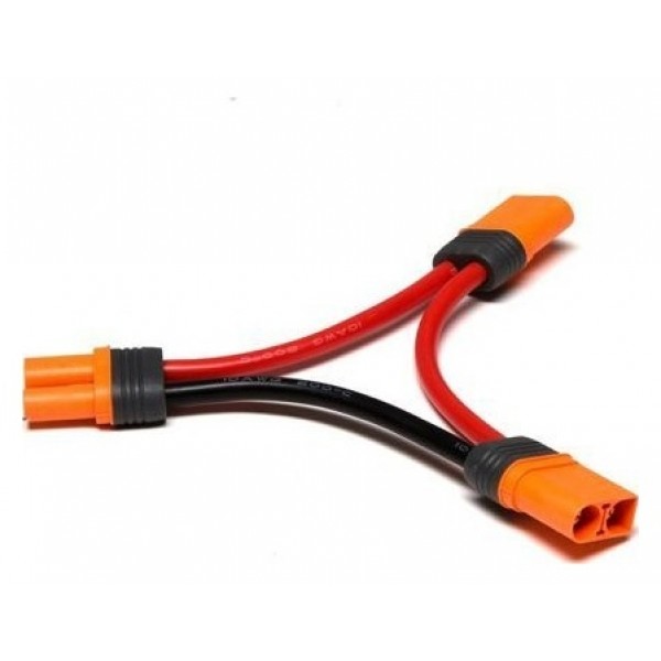 Spektrum Adapter: IC5 Battery/Parallel Y-Harness 6" 10AWG