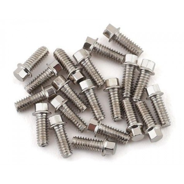 SSD RC 2x5mm Scale Hex Bolts, Silver (20)