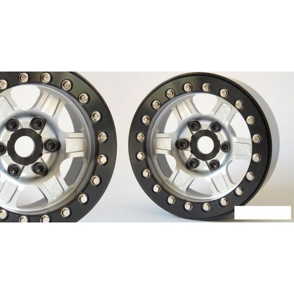 SS DRC Challenger 1.9" Aluminum Beadlock Wheels, 12mm Hex (2)
