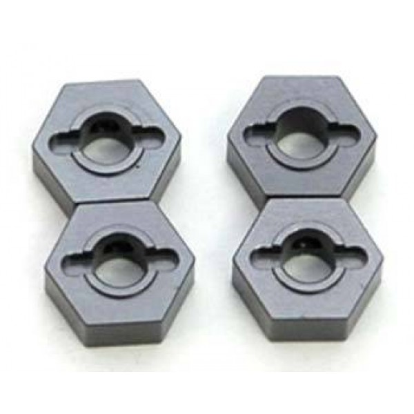 ST1654GM CNC Mach Alum Hex Adapters Slash 4x4 Gun Metal