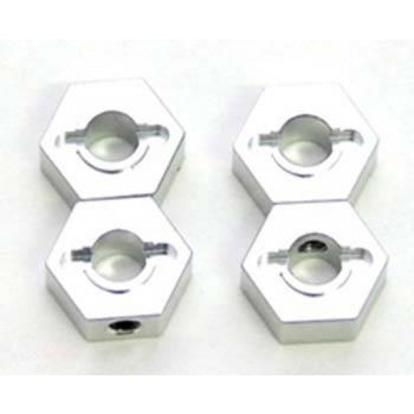 ST1654S CNC Mach Alum Hex Adapters Slash 4x4 Silver