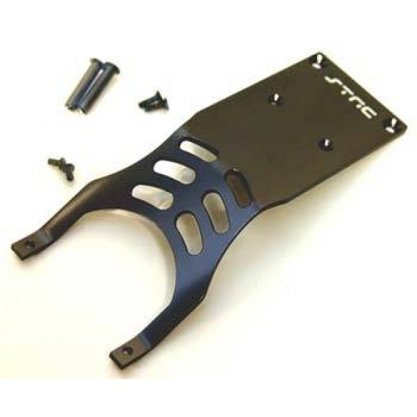 ST5837GM Mach Alum Front Skid Plate Gun Metal Slash