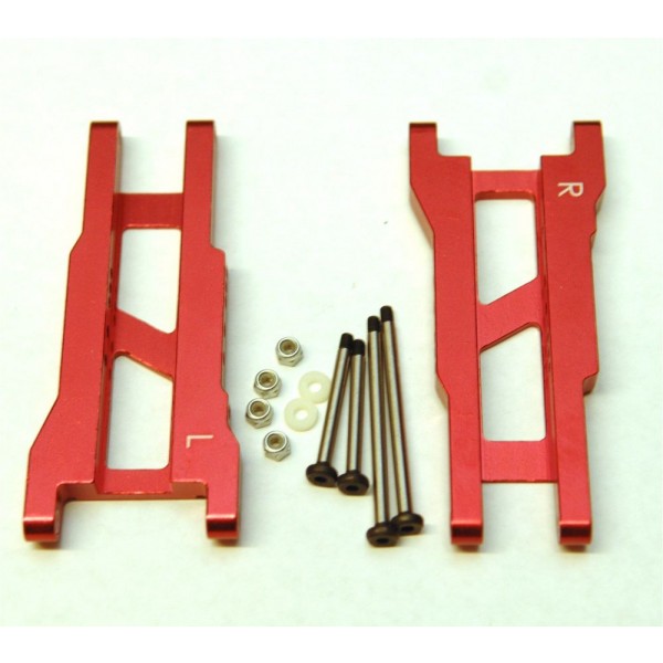 ST Racing Concepts Heavy Duty Rear Suspension Arm Kit, Red (Rustler, Stampede)
