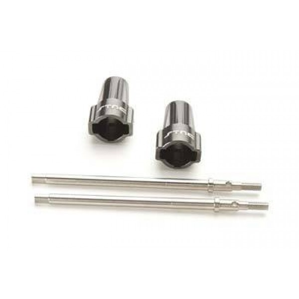STA30494GM Alum Rear Lock-Outs w/SS Axles SCX10
