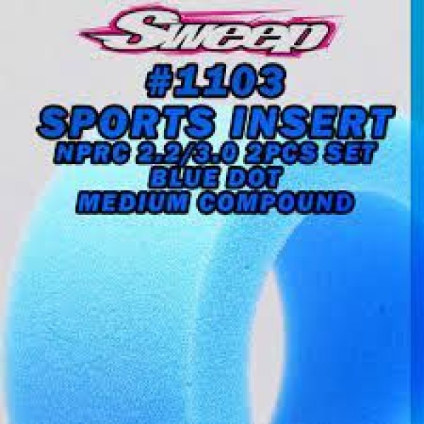 Sweep Racing NPRC MAX FITS Rear open cells Sports MEDIUM Insert Green dot 2pcs set