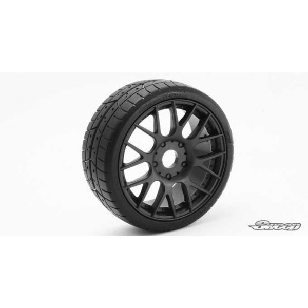 Sweep Racing 1/8 GT Belted Slick EXP 50 Shore, Black (2)