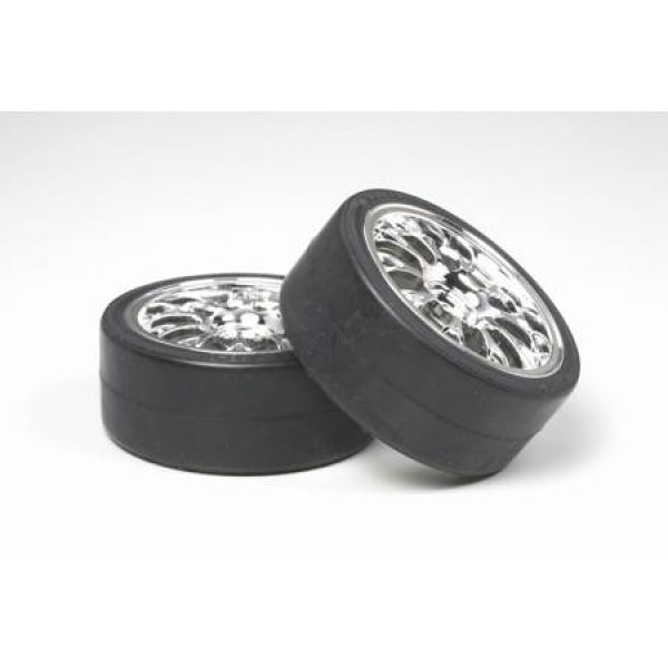 Tamiya Mesh Wheel with Drift Tire Type D (2)