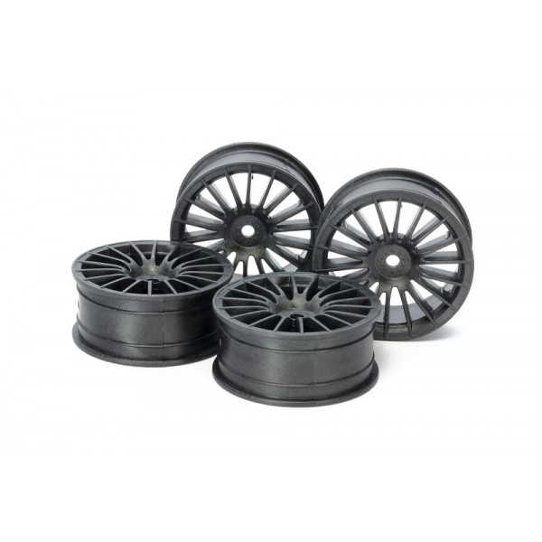 Tamiya Medium-Narrow Hard 18-Spoke Wheels (4)