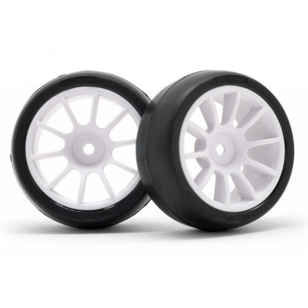 Tamiya M-Chassis Pre-Glued Tires,60mm Ride Sc-33M (2)