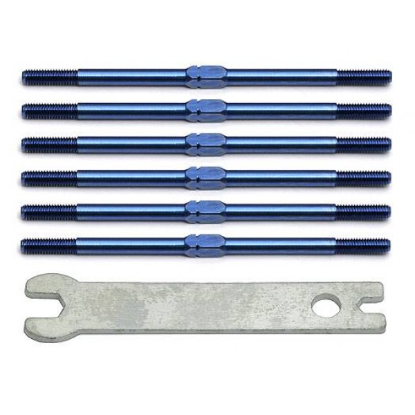 Team Associated Factory Team Titanium Turnbuckle Kit, 2 5/8in, Blue