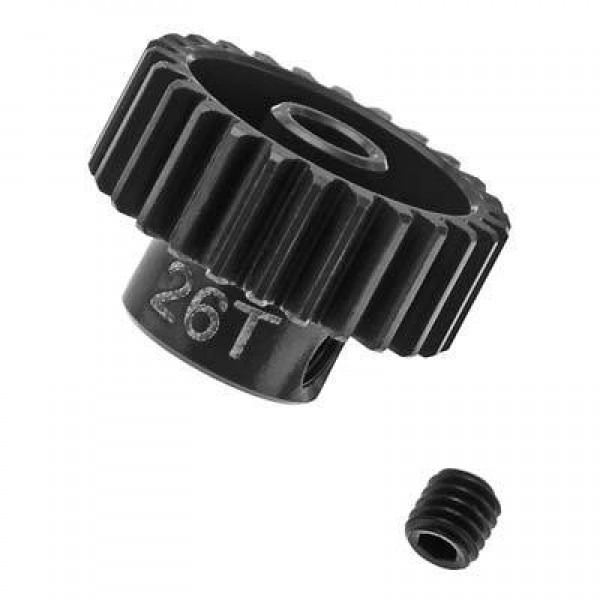 Team Associated Aluminum Factory Team Pinion Gear, 26T 48P, 1/8 shaft
