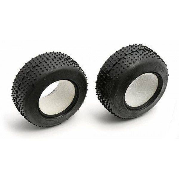 Team Associated Front Narrow Mini-Pin Tires with Foam Inserts (2)