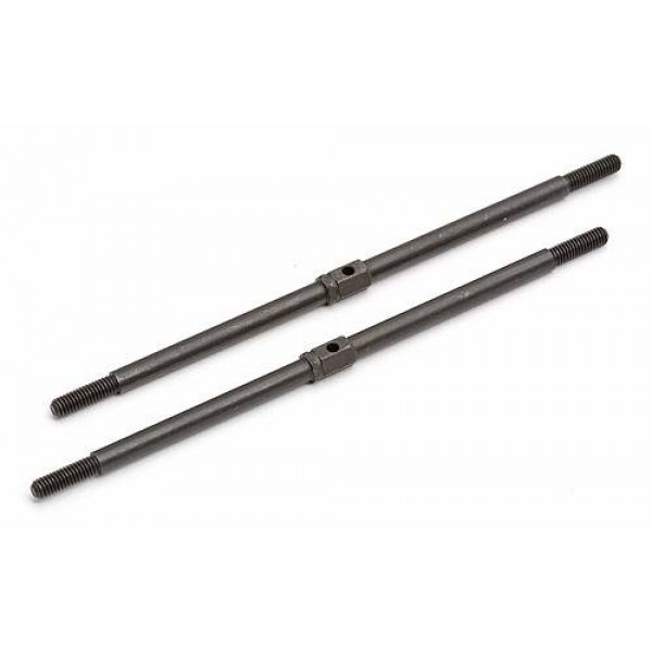 Team Associated Steel Front Steering Turnbuckles, 4.312in, Black (2)