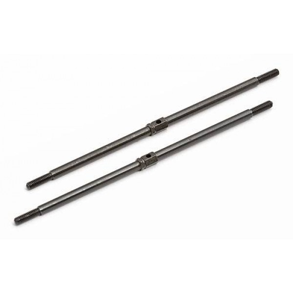 Team Associated Rear Toe Turnbuckles, 4.937in, Black (2)