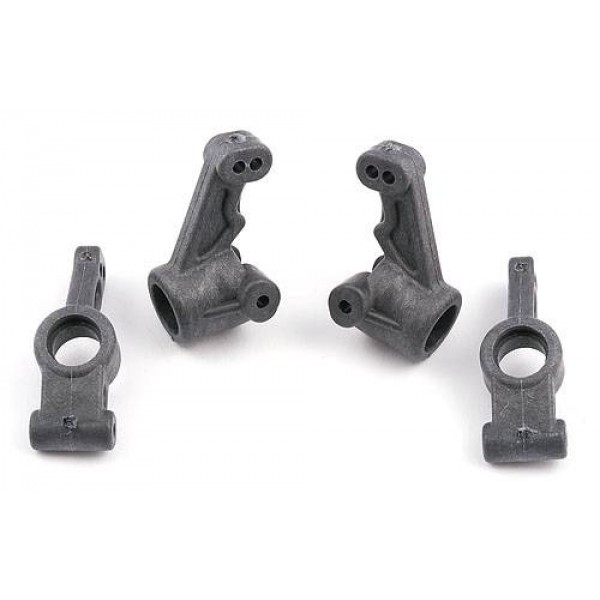 Team Associated Factory Team Carbon Steering Blocks & Hub Carriers (4)