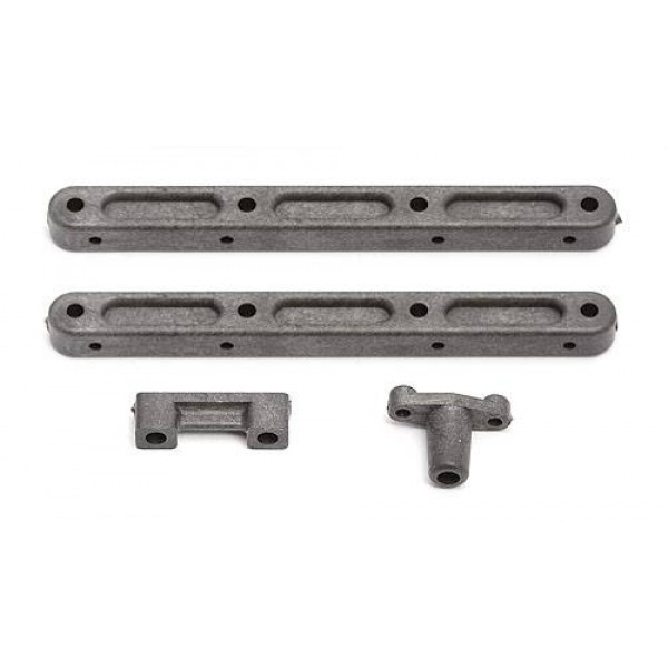 Team Associated Factory Team TC4 Spine Plate Mounts.